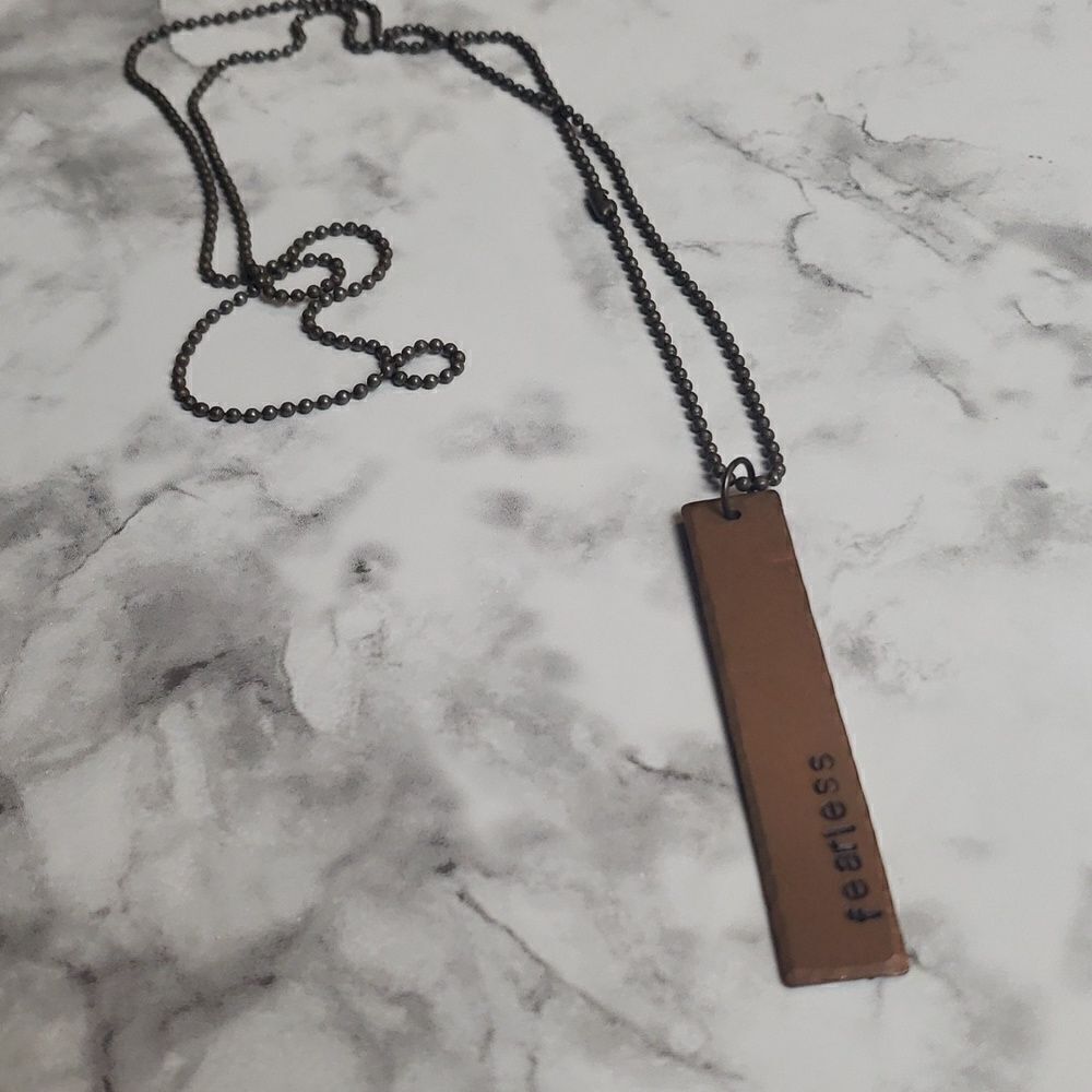 Fearless Inspirational Necklace‎